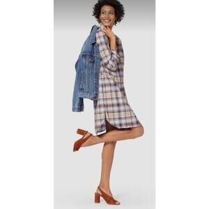 Pendleton Plaid Shirt‎ Dress Women’s Small Red Western Button-Up Long Sleeve